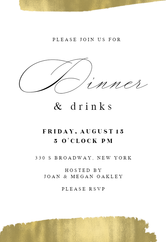 Dinner Party Invitation Templates (Free)